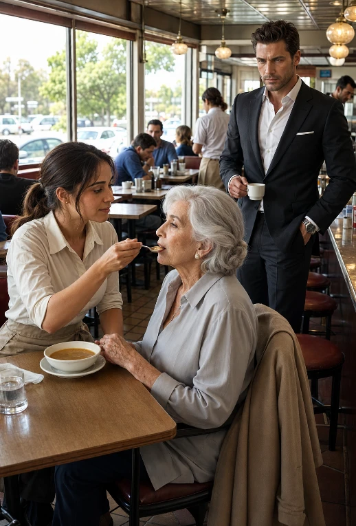 A Billionaire Saw a Waitress Feed His Parkinson’s-Stricken Mother—And One Question Changed Her Life Forever