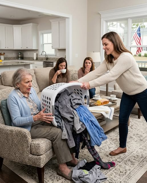 My daughter-in-law dropped her dirty laundry in my lap in front of her friends and said, “Wash this fast. That’s what we give you a free roof for.” She forgot the house was mine.