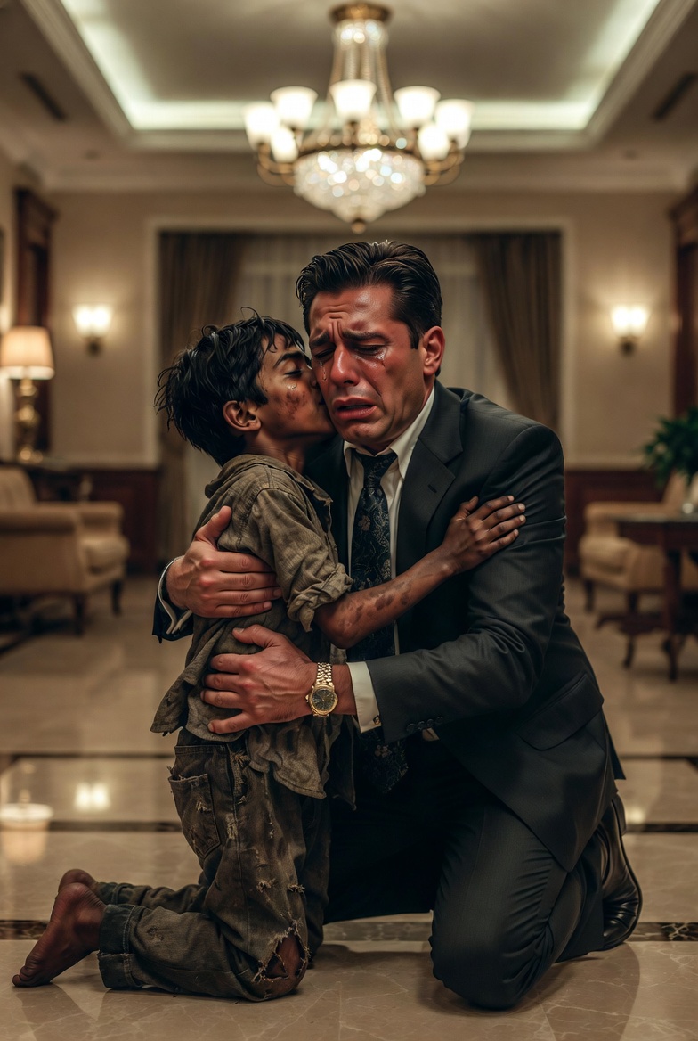A ragged boy tugged my suit in a 5-star lobby. “You have a watch like my father’s.” I stopped breathing. “His name?” “Scott.” I collapsed to my knees. Scott died in a fire saving my life!