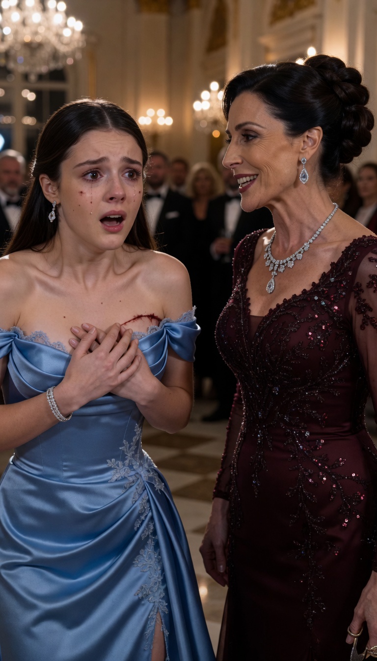 SHE CUT THE LITTLE GIRL’S DRESS IN FRONT OF THE ENTIRE BALLROOM… THEN A DIAMOND NECKLACE EXPOSED A FAMILY SECRET THEY BURIED FOR YEARS