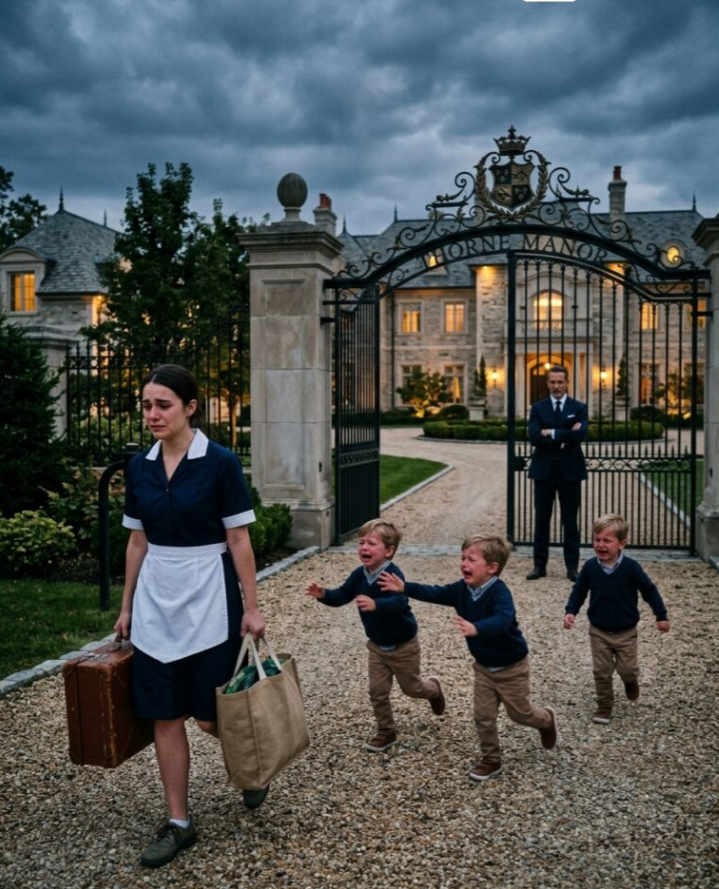 My Billionaire Boss Labeled Me a “THIEF” and Tossed Me Into the Rain—But He Didn’t Know I Was His Triplets’ Only Lifeline Until They Started SCREAMING My Name In The Street 😱