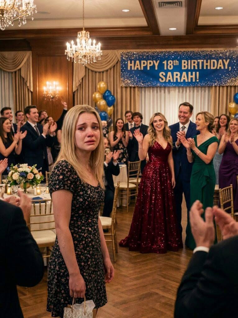 On my 18th birthday, I walked into a ballroom full of balloons, music, and cameras—only to hear my sister laugh, “Surprise! I’m turning eighteen again tonight.” My mother smiled and said, “Just let her have this, honey.” I stood there holding my own birthday cake while everyone cheered for her. Three years later, I came back successful… and my sister screamed, “You ruined this family!”