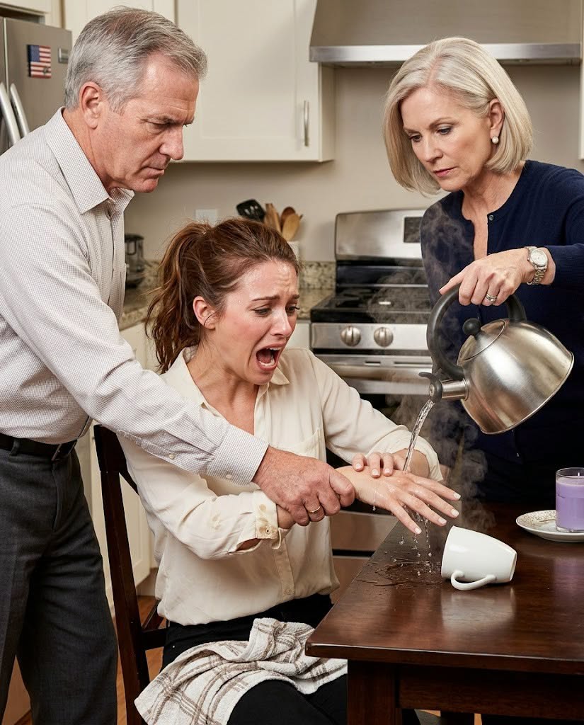 Three days before I married a schoolteacher my parents hated, my mother burned my ring hand with boiling water. My father said, "You will cancel by morning." I said nothing, drove to the ER, and a nurse asked why this burn looked so familiar.