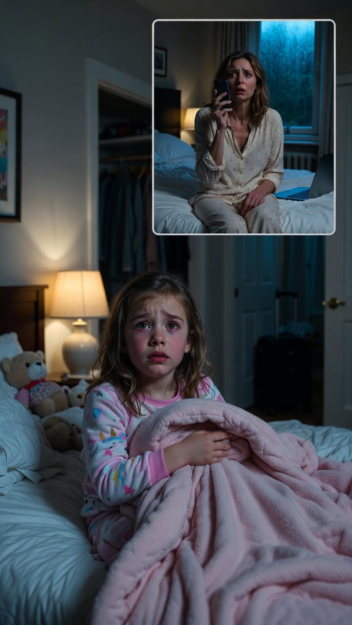 I Called Home From My Hotel Room Just To Say Goodnight, But My Five-Year-Old Daughter Answered With Red Eyes, Clutching My Old Nightgown To Her Chest Like It Was The Last Piece Of Me Left In The House. When I Asked Why She Was Crying, She Looked Toward The Door And Whispered: “Grandma Washed Mommy Away.”