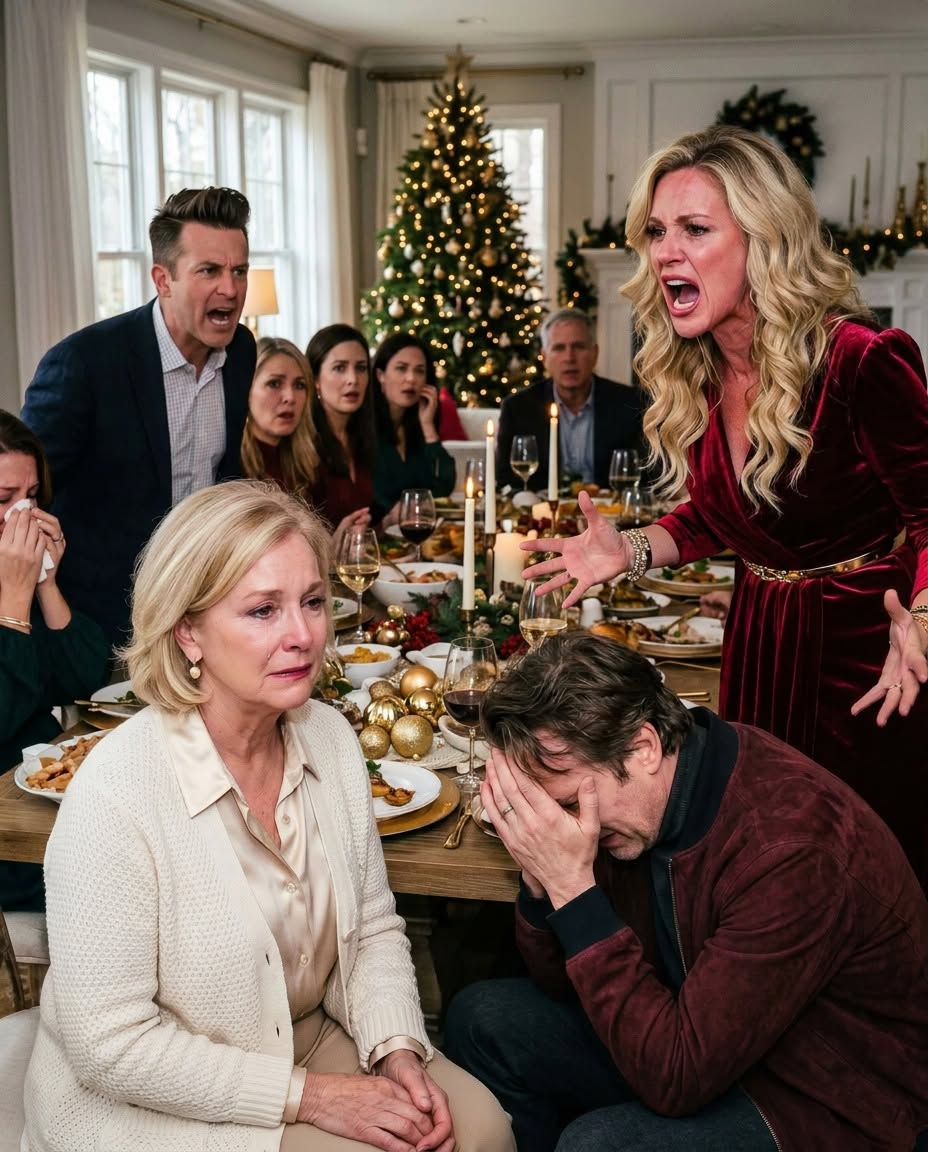 At Christmas dinner, my daughter-in-law stood up and declared, “I control this family now. Your cards are shut off.” Everyone at the table applauded like she had won. I only smiled at my son and said, “You really don’t know, do you?” His face went pale as she screamed, “Know what?!”