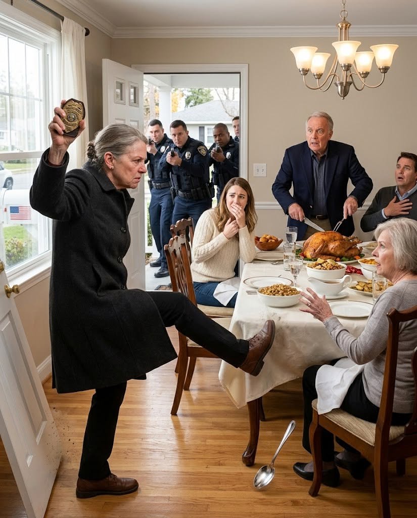 I never told my arrogant son-in-law I was a retired Federal Prosecutor. At 5 a.m. on Thanksgiving morning, he called: “Pick up your daughter at the bus terminal”. I arrived to find her freezing on a bench, covered in brutal bruises. “Mom,” she whispered, coughing blood, “they beat me… so his mistress could take my seat at the table.” While they were carving their Thanksgiving turkey and laughing with their guests, I put on my old badge, signaled the SWAT team, and kicked in their dining room door.