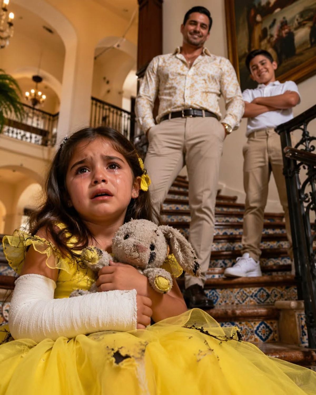 My brother thought he could laugh when his son pushed his sister down the stairs and still say, “That’s just how kids are,” but when I pulled out my phone, played the audio recording of my sister-in-law, and mentioned the court, his smile began to fade.