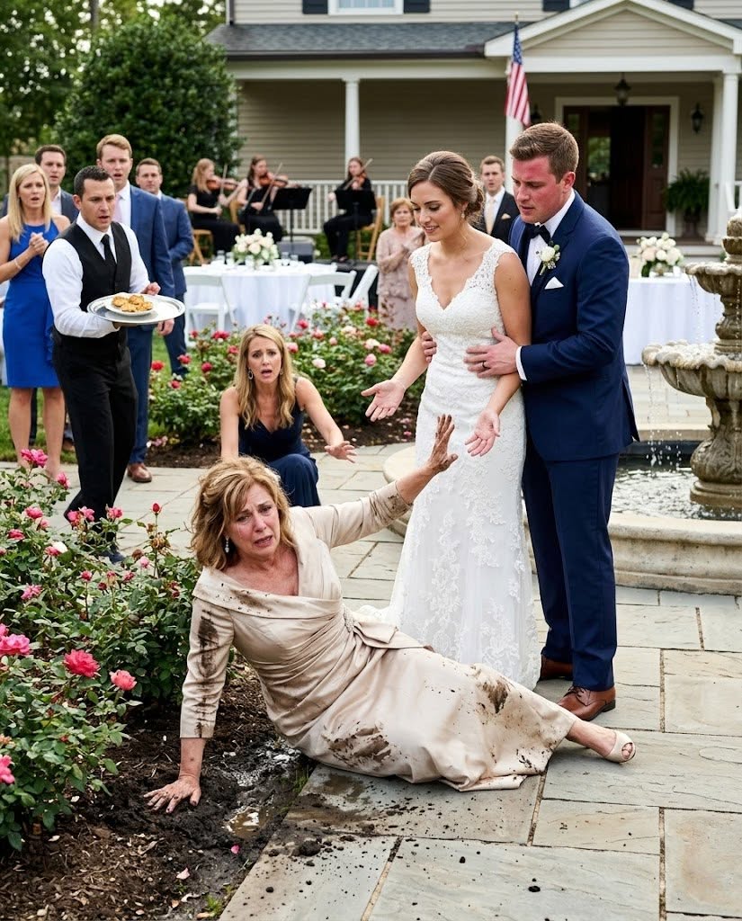 At My Son's Wedding, His Bride Pushed My Wife Into The Mud In Front Of Two Hundred Guests. My Son Put His Arm Around Her And Whispered Something That Made Her Laugh. I Simply Walked To The Microphone And Said Something No One In That Room Was Expecting. Her Own Father Set Down His Champagne Glass. The Band Stopped Playing.