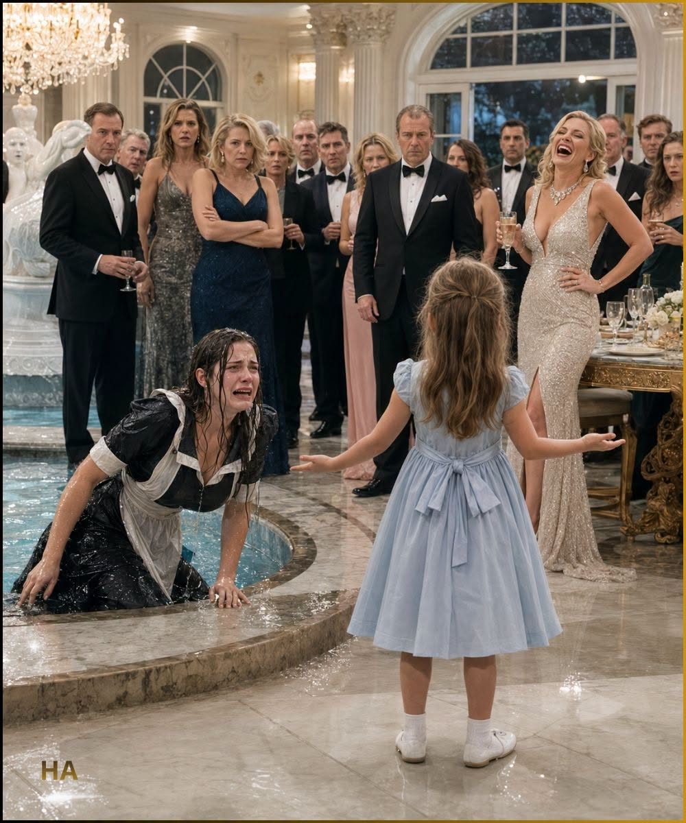 The Crime Boss’s Wife Laughed When the Maid Hit the Water... Until the Maid’s Little Girl Asked Why Sixty Adults Let Her Mommy Cry Alone