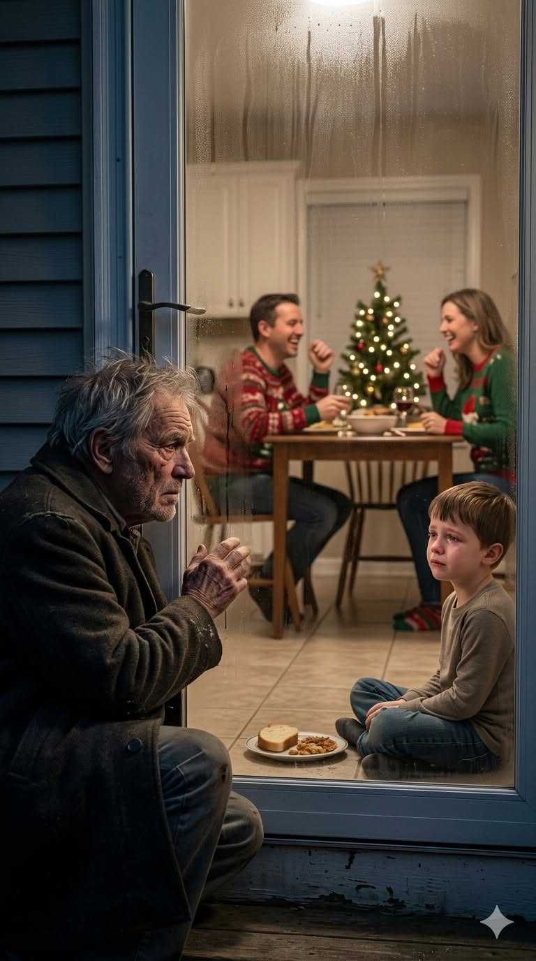 Grandfather Was Told “You’re Not Welcome This Christmas” — But When He Looked Through the Back Window, He Saw His Grandson in a Situation No Child Should Ever Face