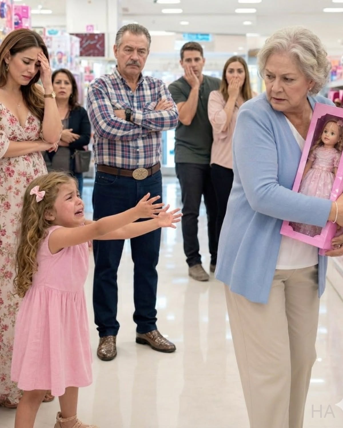 My mother ripped the doll out of my daughter’s hands in the middle of the store.