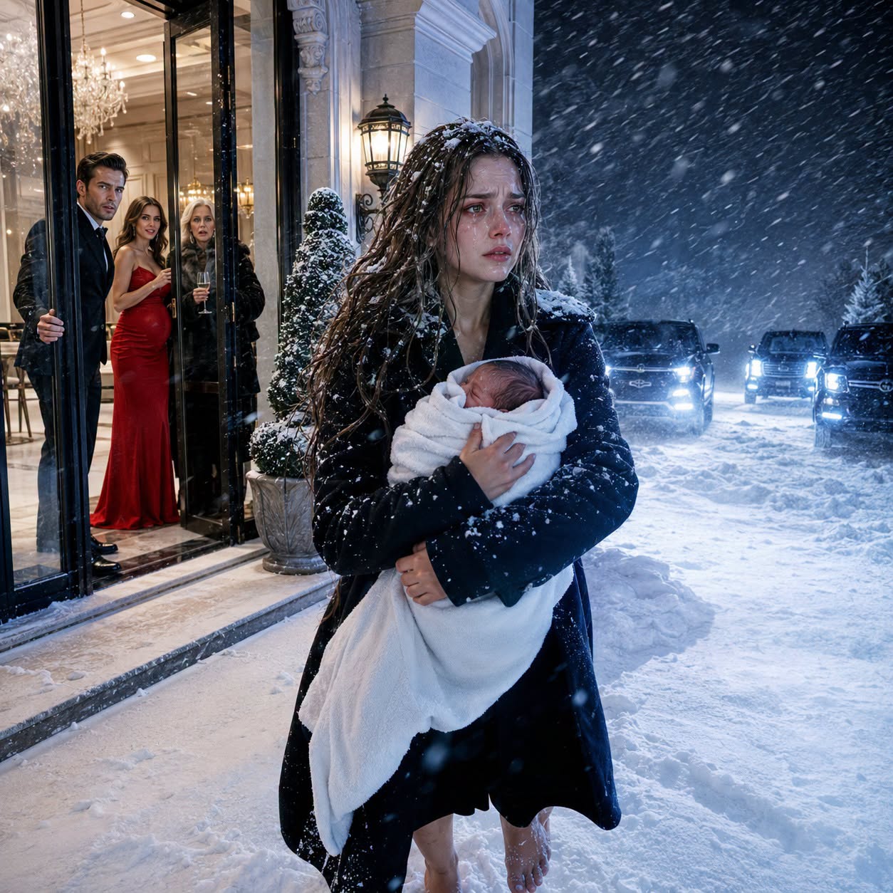 Because of husband mistress, his and MIL kicked me and my 3-day-old baby out into the snowstorm. They had no idea that I had just inherited a $2.3 billion fortune from my grandfather... Just 24 hours later, I made them live in hell...