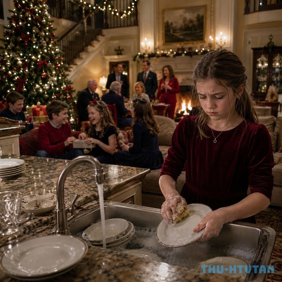 My Grandmother Sent Me to Wash Dishes on Christmas Eve and Said, “The Family Photo Is Only for the Real Grandchildren”—But When My Stepfather Found Me Crying at the Sink, He Read His Late Father’s Secret Letter, Revealed I Was an Equal Heir, and Exposed the Truth About the Adoption She Had Deliberately Delayed for Years...
