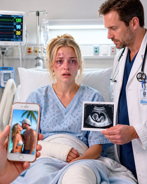 After my mother-in-law sh0ved me down the stairs, I woke in the hospital, signed the divorce papers, and disappeared without a word. That night, my husband was laughing in our bed with his mistress when the doctor called. “Your wife was pregnant,” he said coldly. “She lost the baby—and your tests confirm you can never father another.” The phone slipped from my husband’s hand as my final message arrived: “Enjoy the family you chose.”