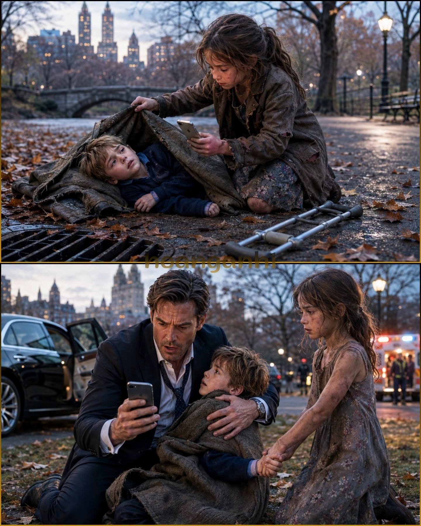 A little homeless girl calls the billionaire's son's emergency number to save him... but a text message on the billionaire's phone inadvertently reveals that she is the child someone tried to eliminate before winter could finish... Things become irreversible