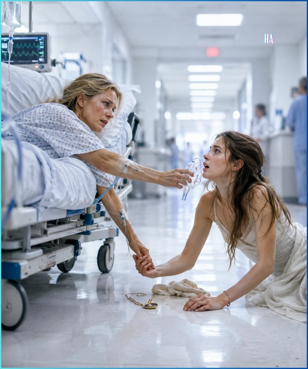 A dying mother gave her last oxygen to a stranger on a hospital floor and discovered the girl was the daughter she had buried in her heart