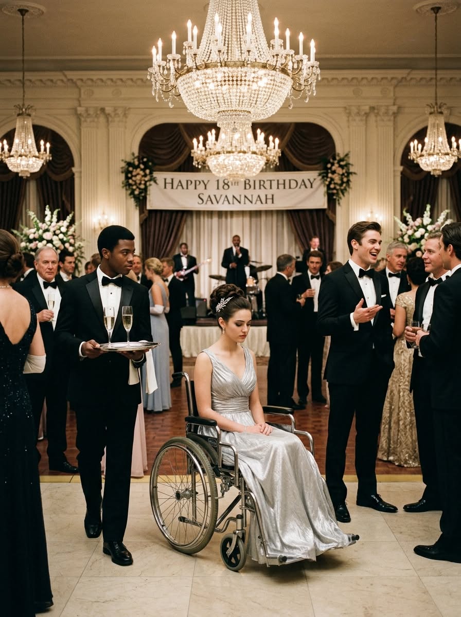 The Girl in the Wheelchair at Her Own Eighteenth Birthday