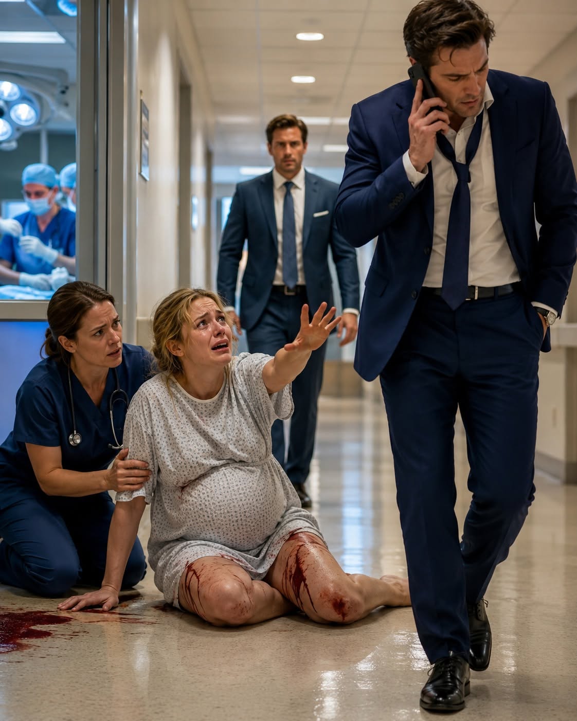My husband left me bleeding in a hospital hallway, then my billionaire ex walked in and paid for the baby he refused to save