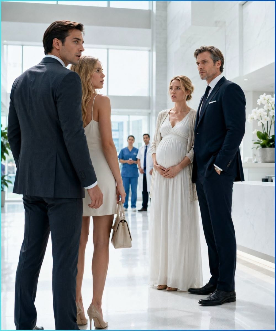 He Brought His Young Mistress to the Hospital and Froze When He Saw His Pregnant Ex-Wife Beside the Billionaire Who Could Ruin Him