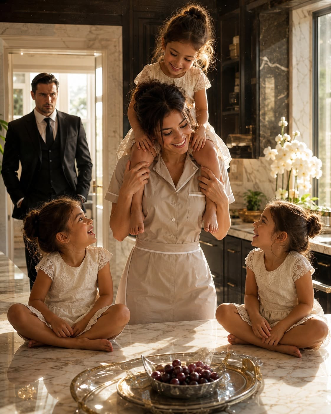 Mafia Boss Arrived Home Unannounced And Saw The Maid With His Triplets — What He Saw Froze Him