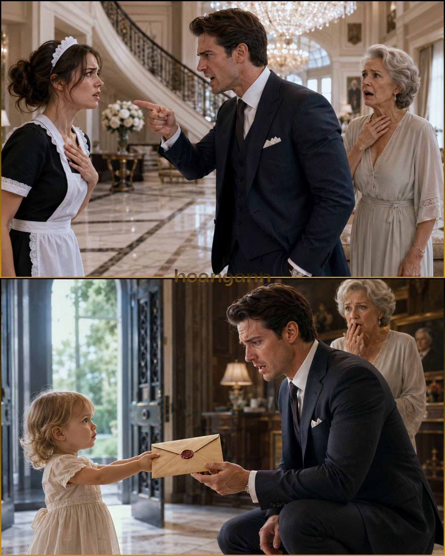 The Billionaire Fired the Maid for Stealing His Mother’s Locket—Then Her Toddler Came Back With an Envelope Marked: "Mommy Told Me to Give You This Only If She Ever Disappeared..."