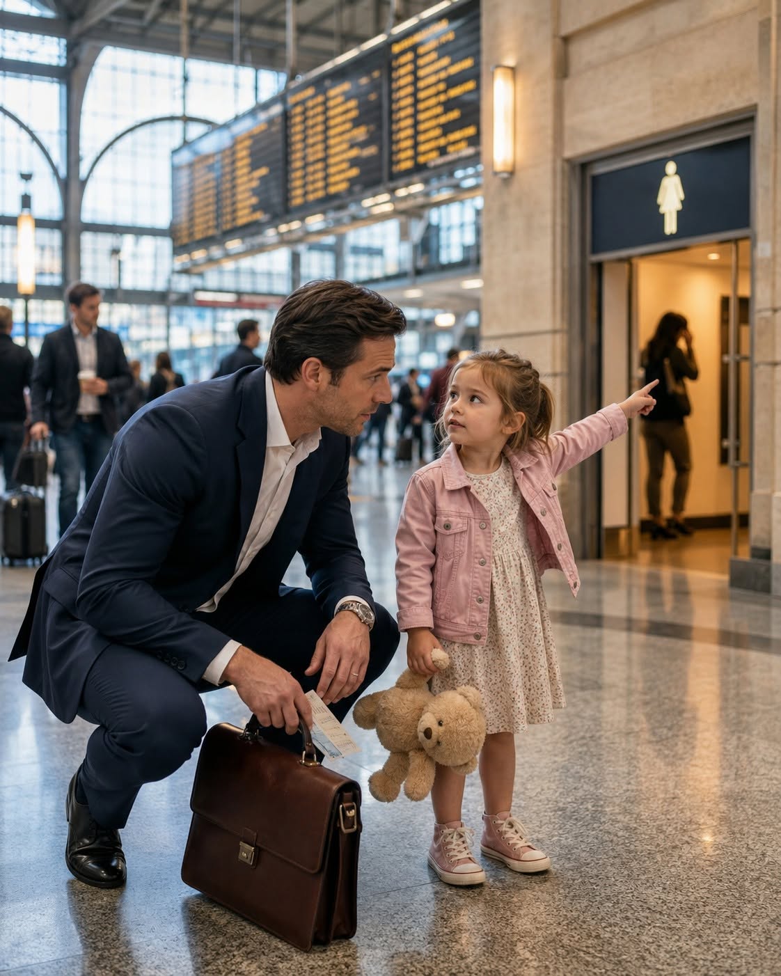 “Sir, My Mommy’s Crying In The Bathroom…”—The CEO Stepped In And Did Something No One Expected