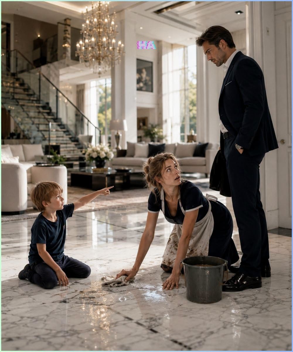 1 The Billionaire Boss Came Home to Find His Maid on the Floor With His Silent Son, but the Sentence the Boy Finally Spoke Exposed Why She Had Really Entered Their House