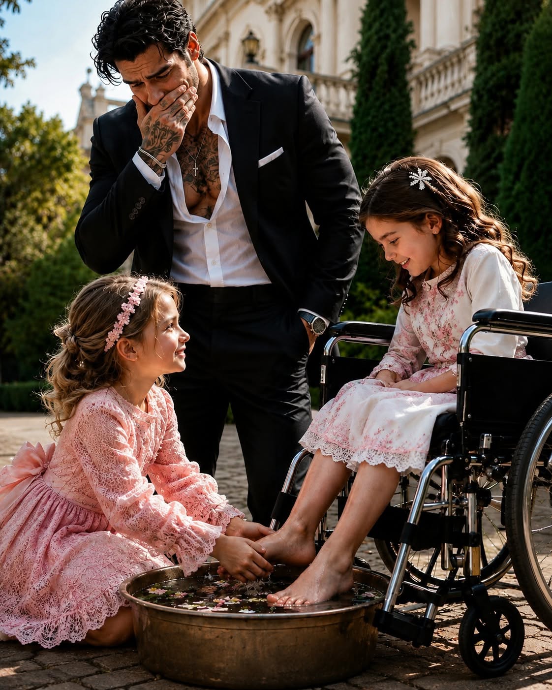 The Mafia boss laughed when his maid’s three-year-old daughter claimed she could wake his paralyzed little girl’s legs. Minutes later, his daughter moved for the first time in years