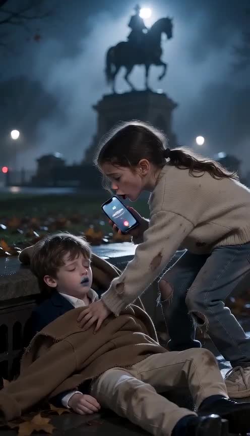 Lily tore off the only coat she owned and threw it over the boy whose lips were turning blue.
