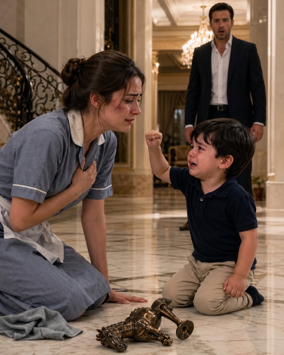 THE CARTEL BOSS’S SON ATTACKED EVERY NANNY WHO CAME NEAR HIM… UNTIL A POOR MAID KNEELED DOWN AND UNCOVERED THE SECRET THAT WAS DESTROYING HIM