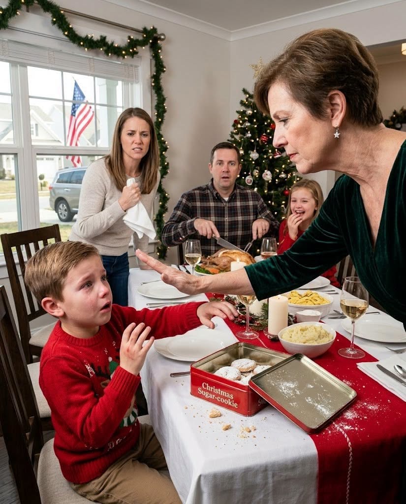 At Christmas dinner, my son reached for a cookie. My mom slapped his hand away and said, "Those are for the good grandkids