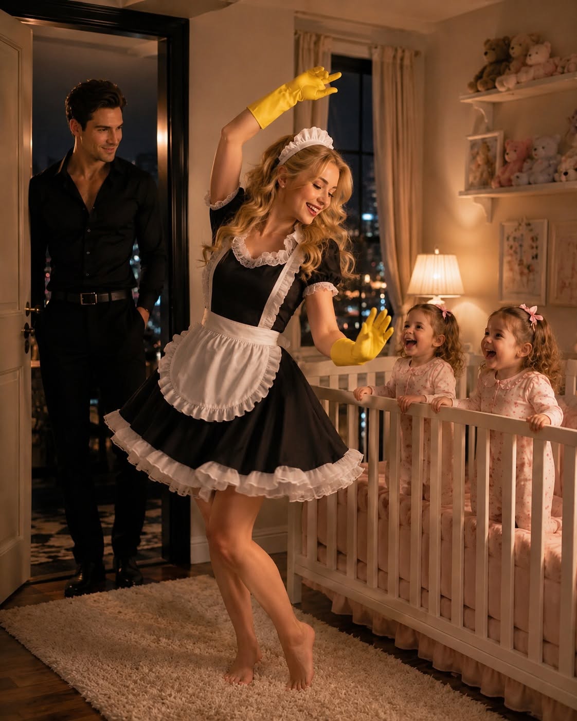 The moment my twin daughters started screaming in the middle of the night, I was certain the new nanny had failed them