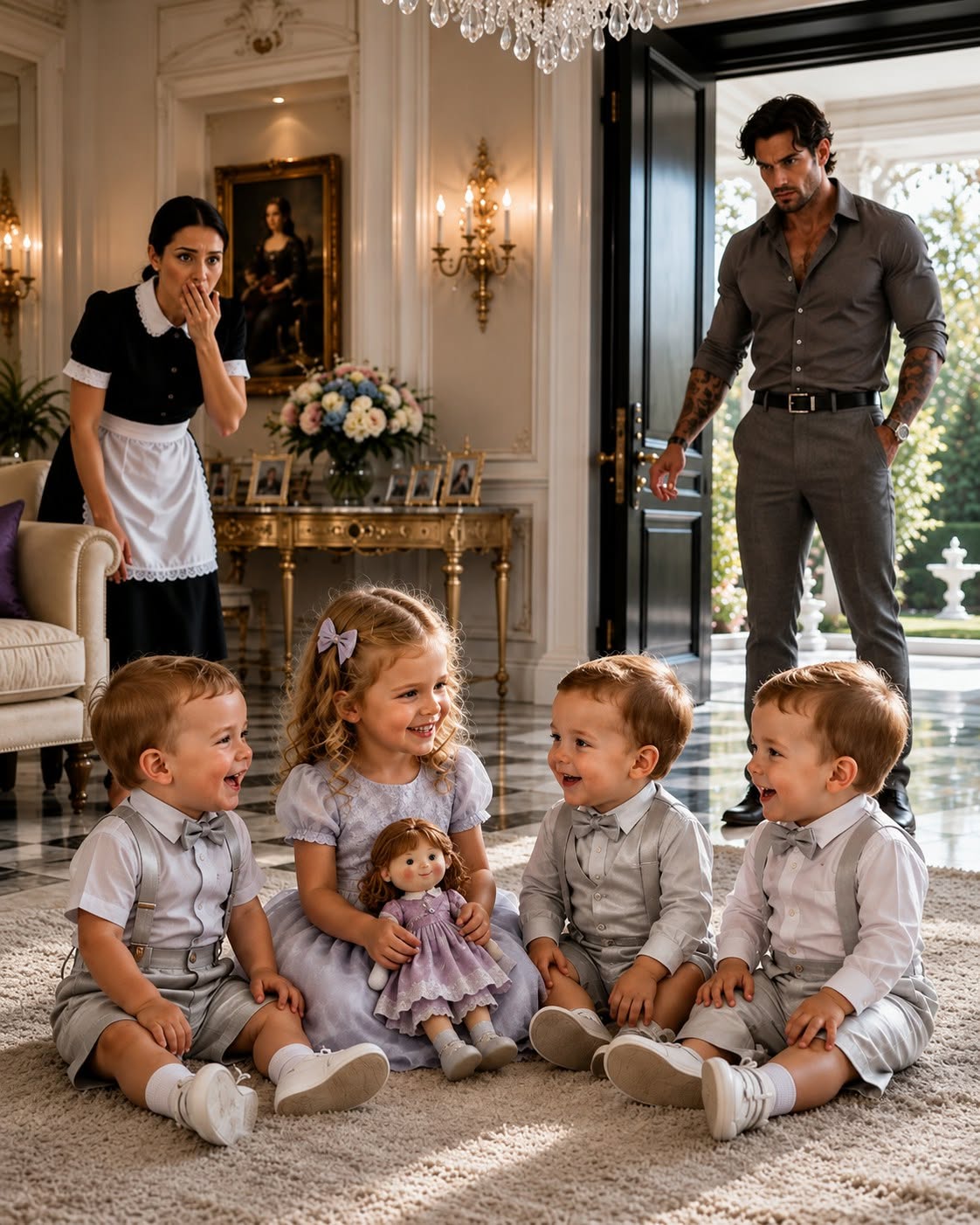 For two exhausting hours, the Mafia boss’s triplets screamed while nannies, doctors, and expensive specialists tried everything.