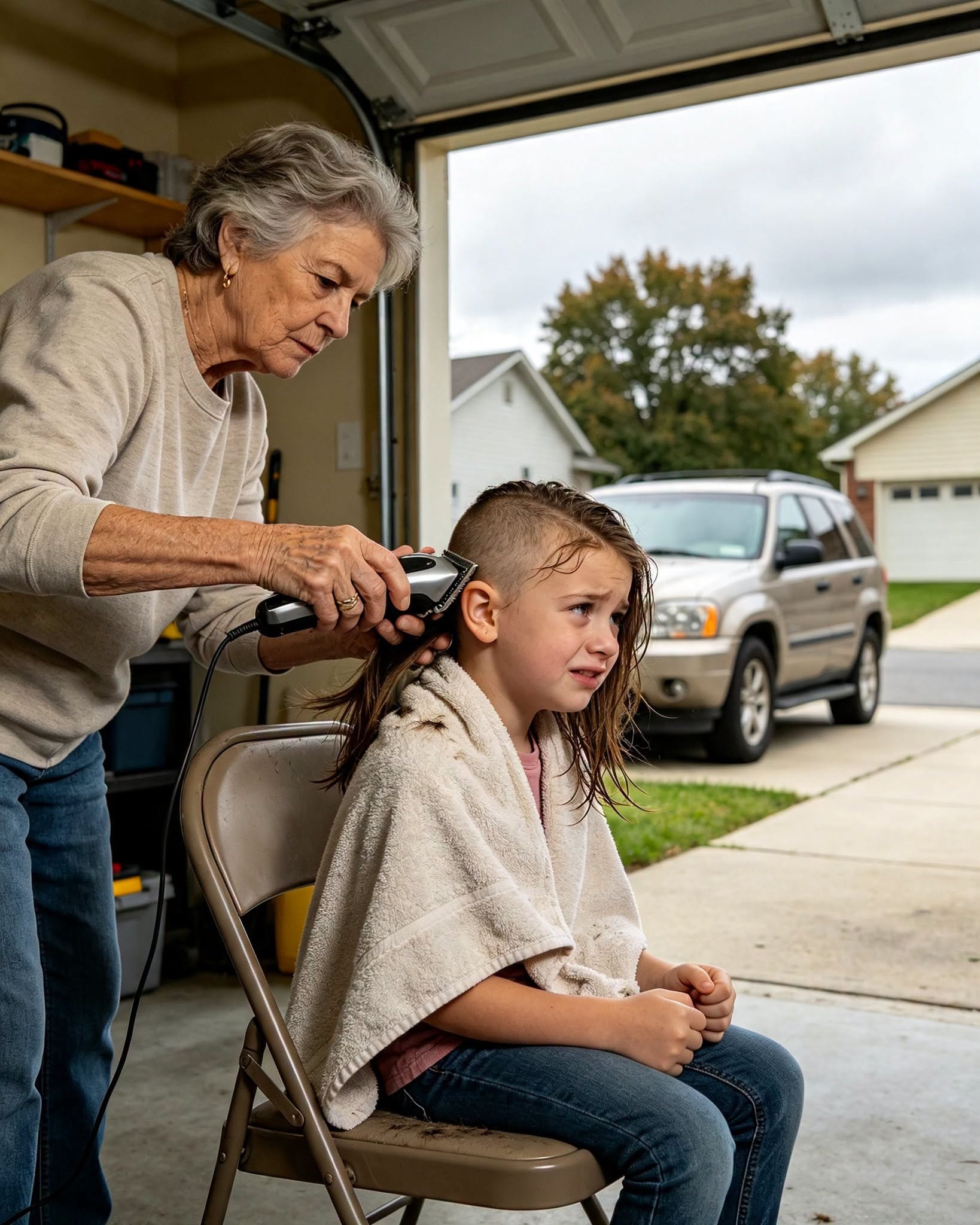 My mother-in-law sh:aved my daughter’s head because the eight-year-old had spent too long brushing her hair before school.