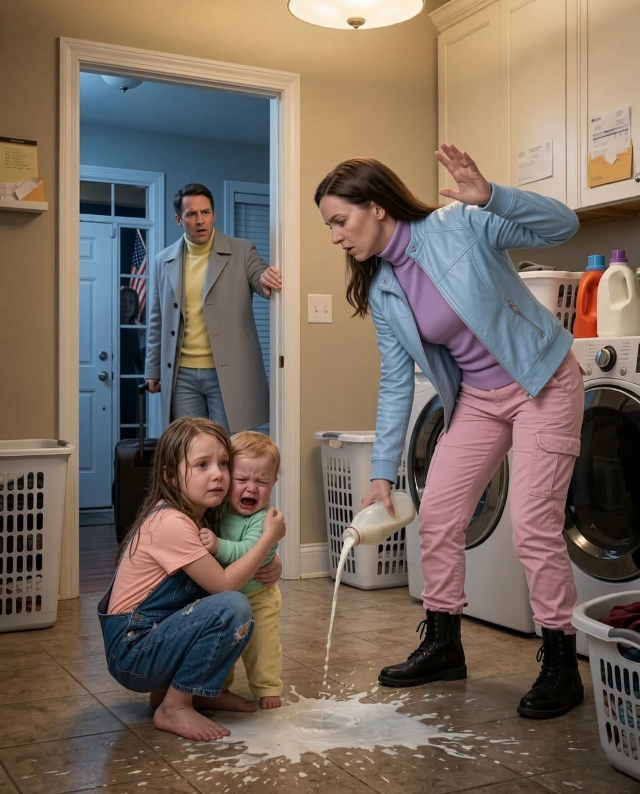 The first thing that hit me was the smell. Sour milk, cold tile, and that stale, trapped air a house gets when nobody has opened a window in days.