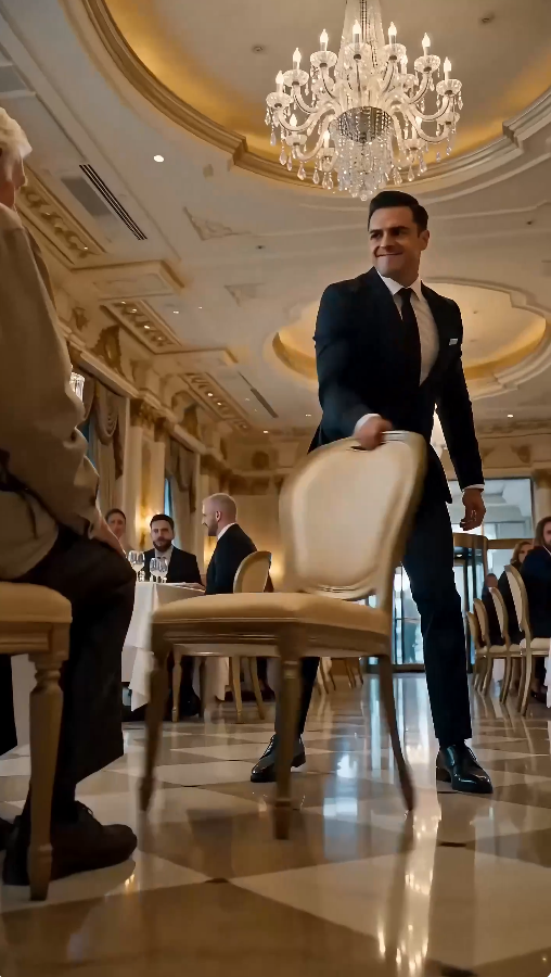 “They mocked the poor old man in the fancy showroom and he held up a card.”