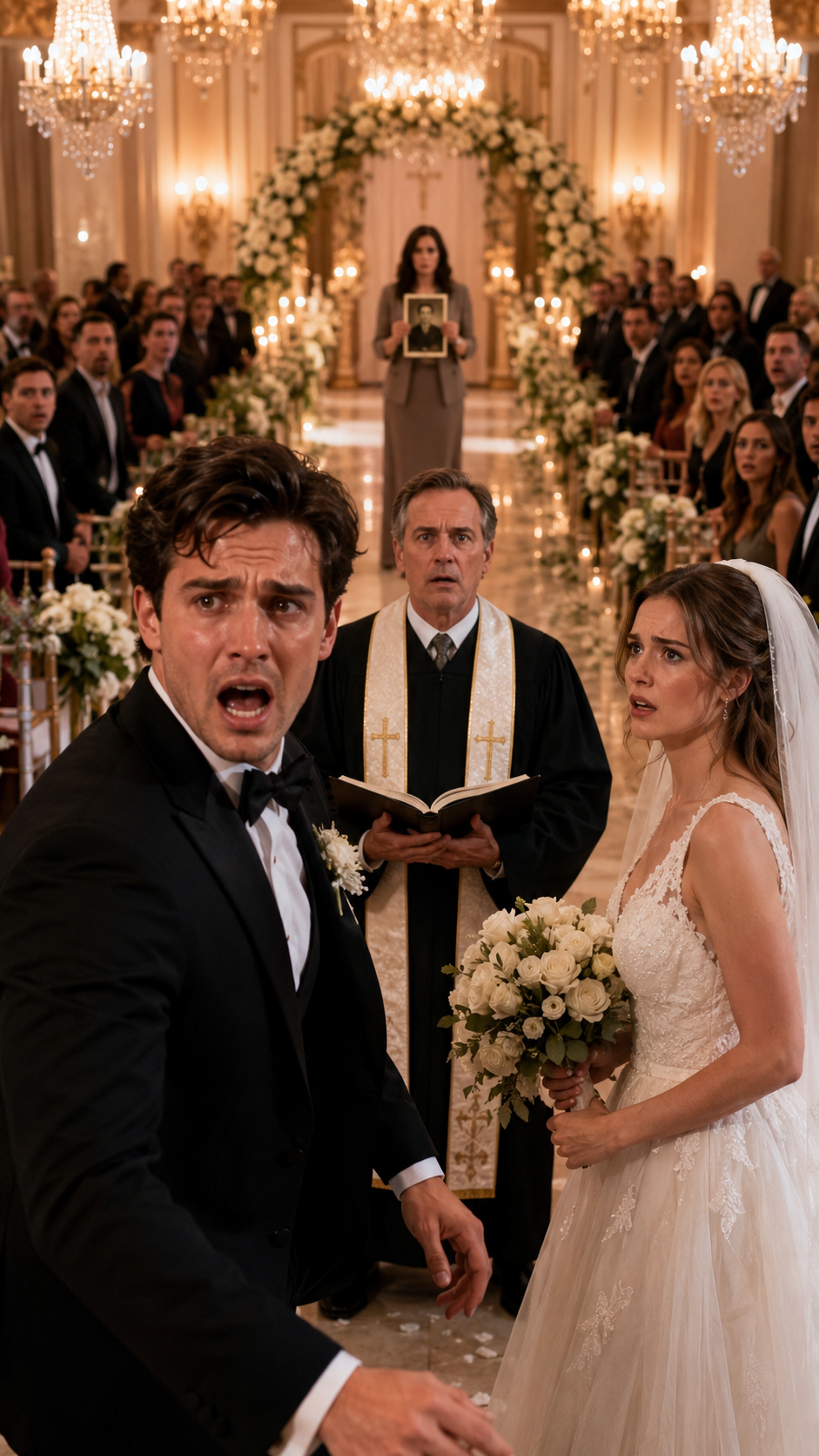 “The groom ran out of his own wedding.”