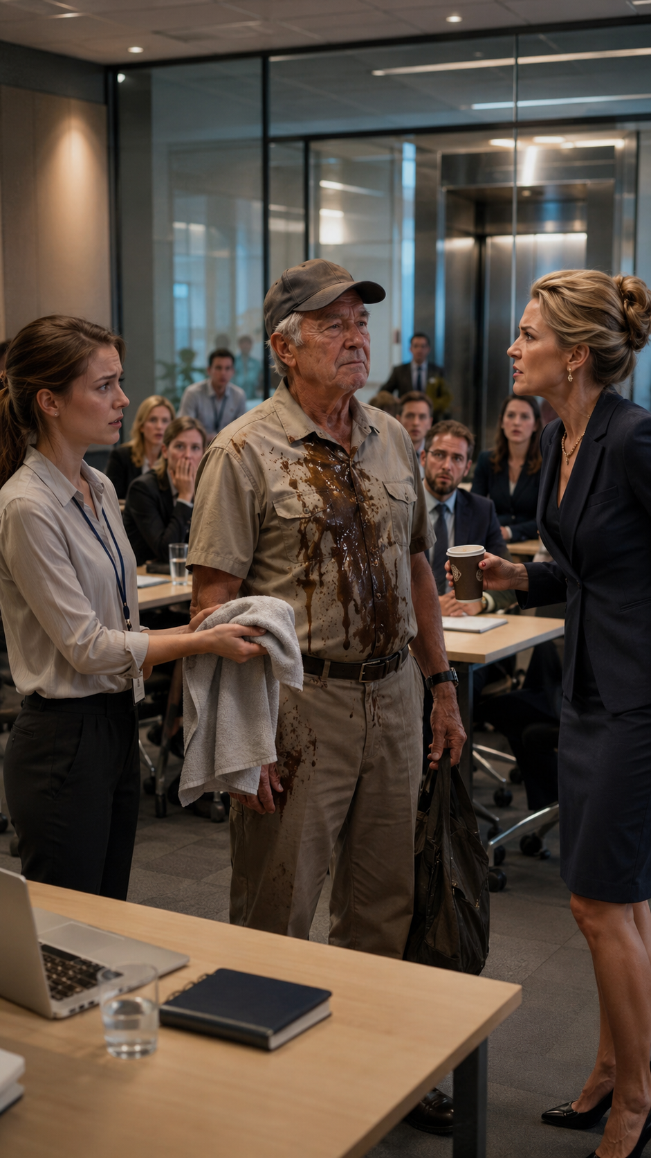 “She insulted the old delivery man… without knowing he owned the company.”