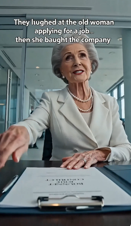 “They laughed at the old woman applying for a job… then she bought the company.”