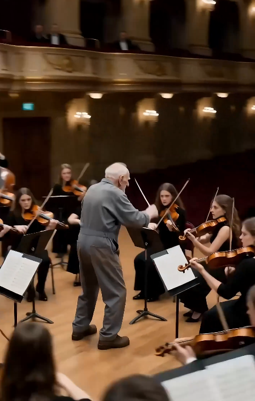 “They kicked the janitor out of the symphony room… then he lifted the baton.”