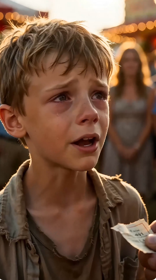 “They accused the poor boy of stealing the raffle ticket… then the ticket revealed his mother’s last wish.”