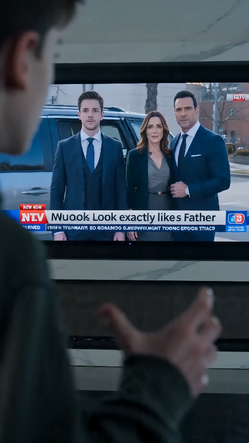 “The boy saw his dead father on TV… standing beside his mother’s new husband.”