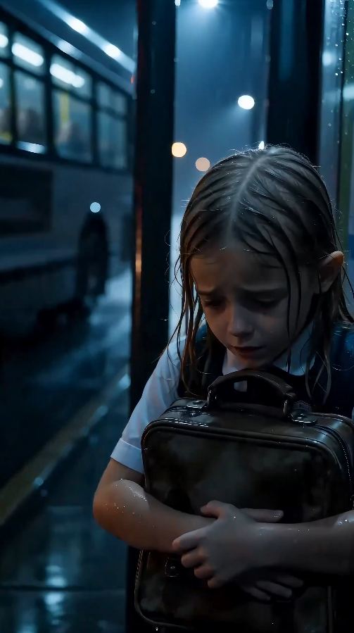 “The little girl waited alone at midnight… then the gang boss recognized her school badge.”
