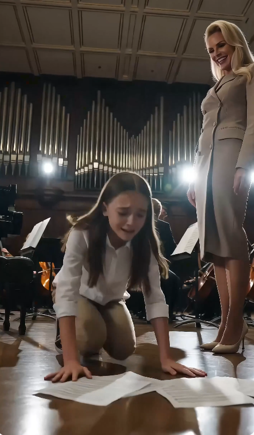 “The rich mother tore the scholarship girl’s music sheet… then the composer walked in.”