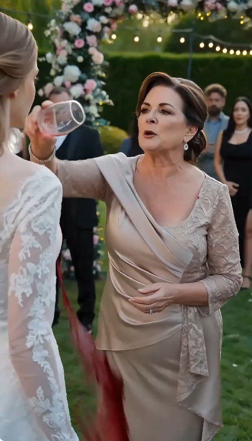 “She poured wine on the bride and then saw the birthmark she lost twenty years ago.”