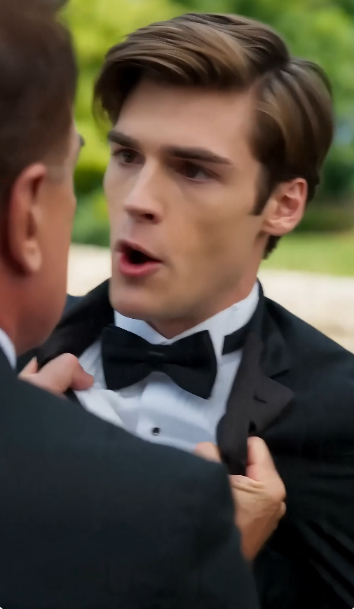 “He slapped the groom at the wedding… then saw the hospital bracelet hidden under his sleeve.”