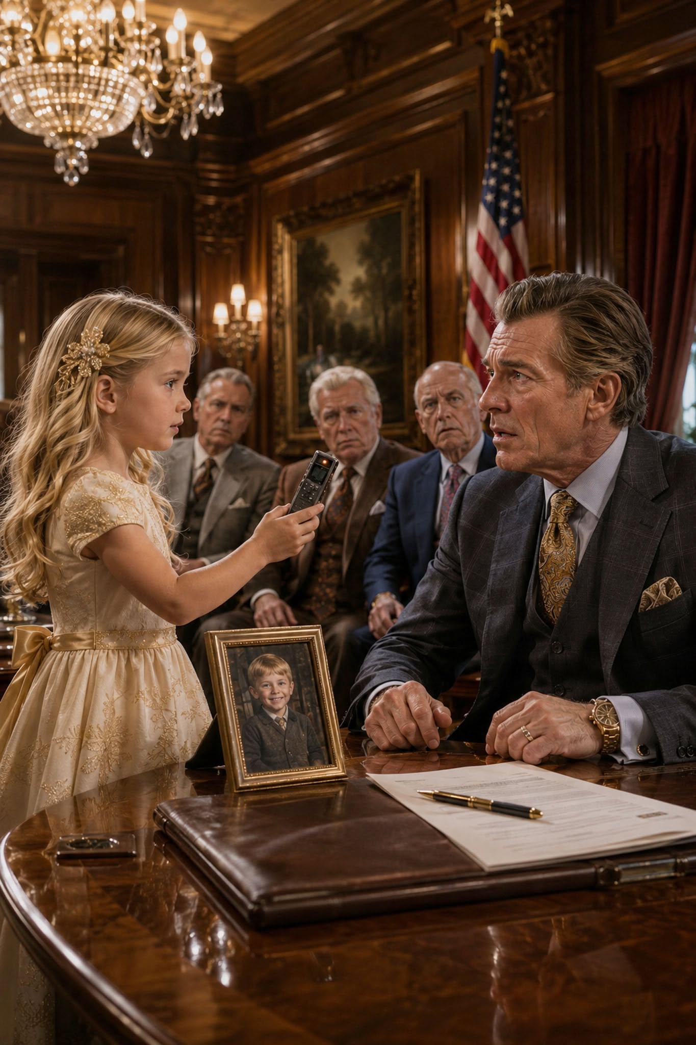 “A Little Girl Played One Recording—And the Mafia Boss’s Brother Went Pale.”