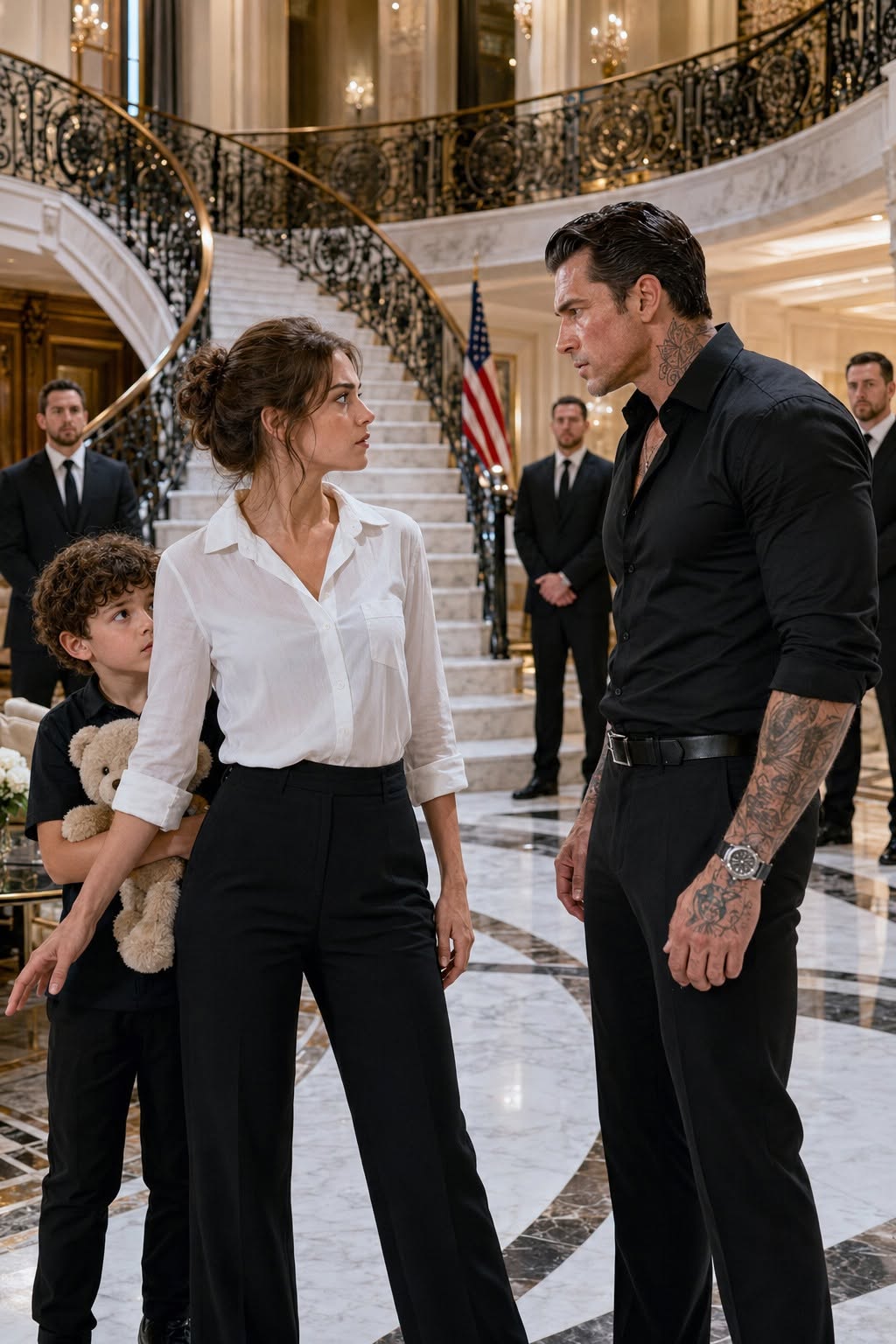 “The Nanny Slapped the Mafia Boss—Then His Silent Son Looked at His Uncle.”