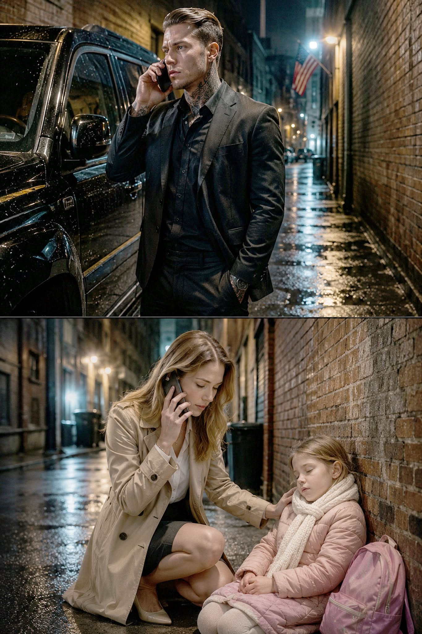 waitress saves mafia boss daughter in rainy chicago alley