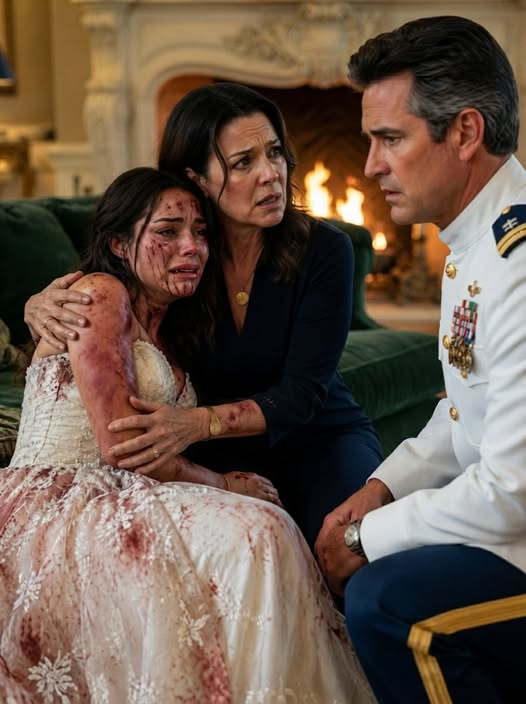 My Husband Watched Them Beat Me on Our Wedding Night—Then My Admiral Father Walked Through the Door